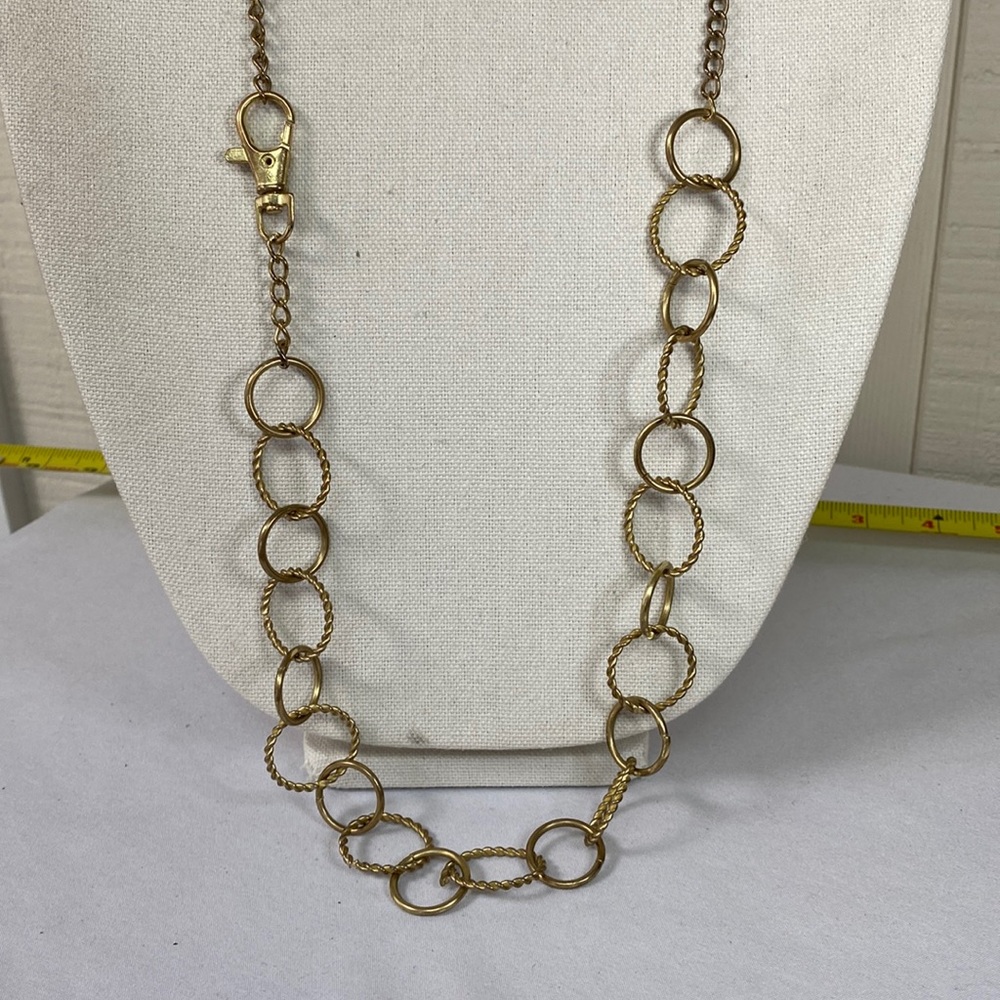 Vintage Funky unique Goldtone chain necklace